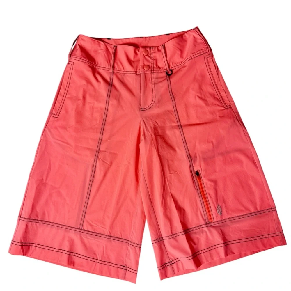 New! FREE PEOPLE All Star Shorts Longer Neon Coral XS